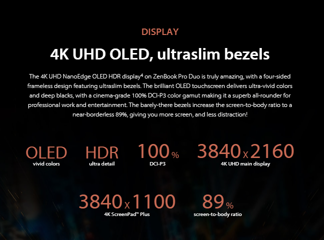 4K UHD OLED Graphics